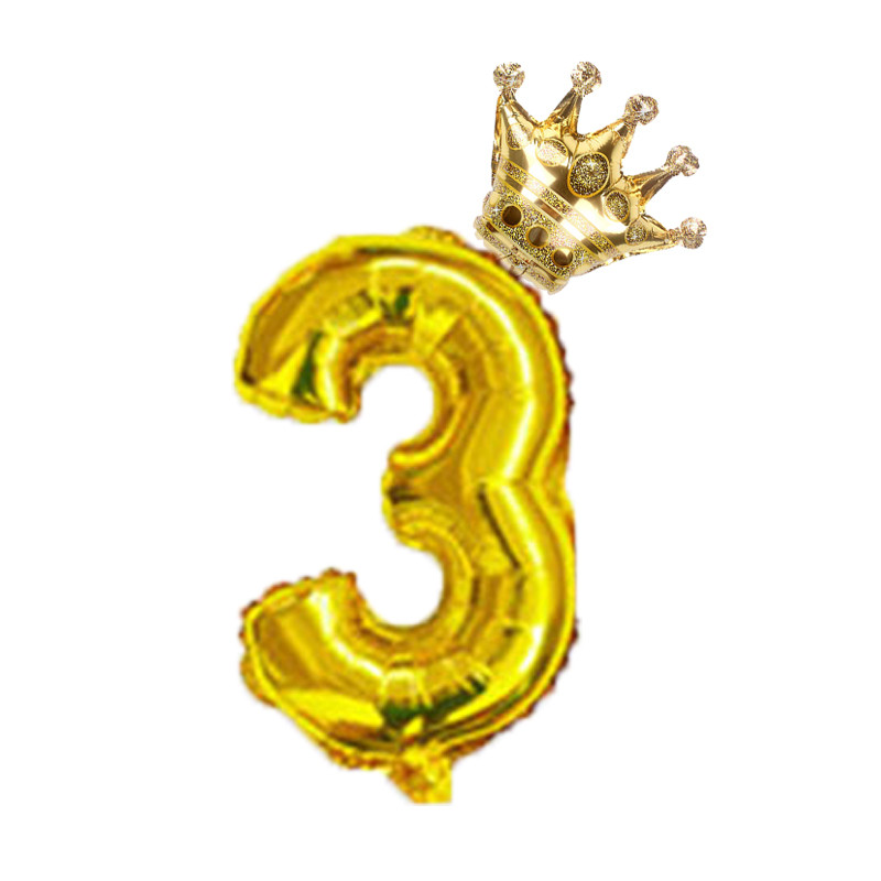 2 tk 32-tollised numbritega fooliumist õhupallid number õhupall palju õnne sünnipäevaks kaunistused laste mängupall Ans Decoracao Coroa