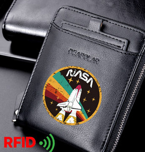 Portofel barbatesc model nou din piele artificiala cu fermoar