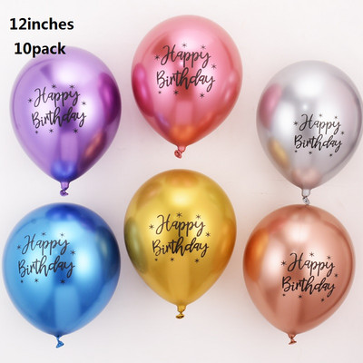 13 buc. Baloane de decorare pentru ziua de naștere. Set de baloane cu litere din folie de aur trandafir. Globos pentru petreceri pentru copii.