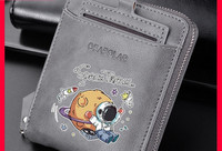 Portofel barbati din piele cu fermoar si inscription doua modele