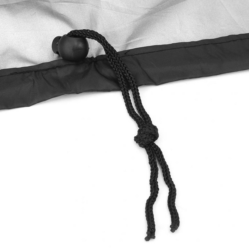 Ūdensnecaurlaidīgs grila pārsegs Putekļu necaurlaidīgs poliestera šķiedras audums Liels grila pārsegs Gāzes grila grila pārsegs iekšpagalma aizsargam