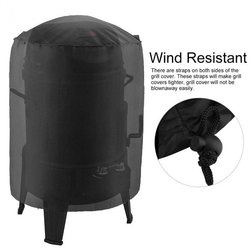 Välis-BBQ grilli kate must veekindel raske tööga grilli katted Weber Barbacoa tolmuvastased vihmagaasi süsi elektrilised