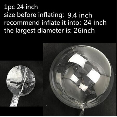 Balon LED cu mâner, cu bastoane, luminoase, transparente, cu heliu, baloane Bobo, decorațiuni pentru nunta, petreceri de aniversare, balon cu lumină LED pentru copii