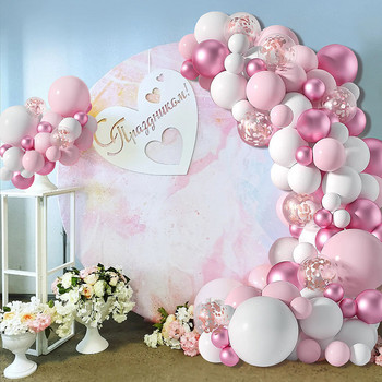 Macaron Pink Balloon Garland Arch Welcome Baby Shower Day Valentines Birthday Party Wedding Decoration Anniversaire Latex Baloon