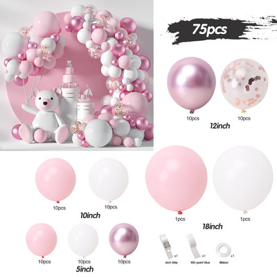 Macaron Rožinis balionas Girliandos Arka Sveikiname kūdikio dušą Valentino diena Gimtadienio vakarėlis Vestuvių papuošimas Jubiliejus Latekso balionas