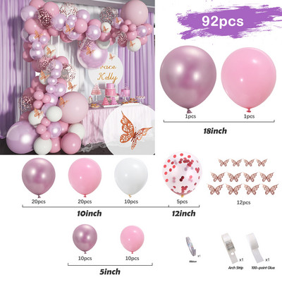Macaron Rožinis balionas Girliandos Arka Sveikiname kūdikio dušą Valentino diena Gimtadienio vakarėlis Vestuvių papuošimas Jubiliejus Latekso balionas