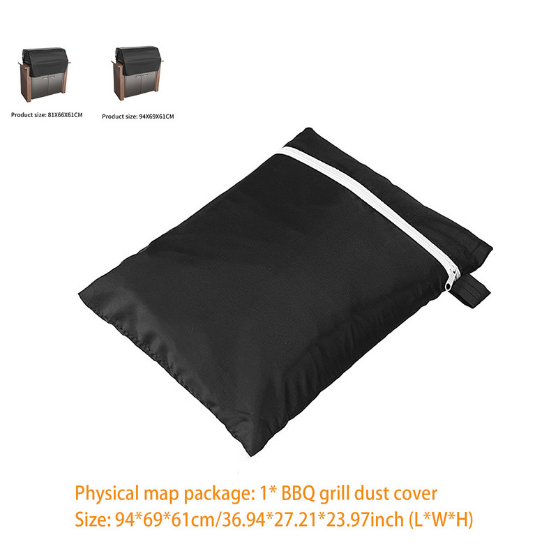 Anti-UV BBQ pārsegs Ūdensizturīgs grila augšējais vāks Virtuves piederumi Barbekjū pārsegi Weber gāzes lielajiem grila UV āra dārziem