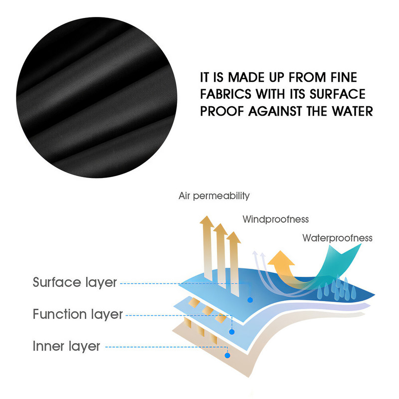 Anti-UV BBQ pārsegs Ūdensizturīgs grila augšējais vāks Virtuves piederumi Barbekjū pārsegi Weber gāzes lielajiem grila UV āra dārziem
