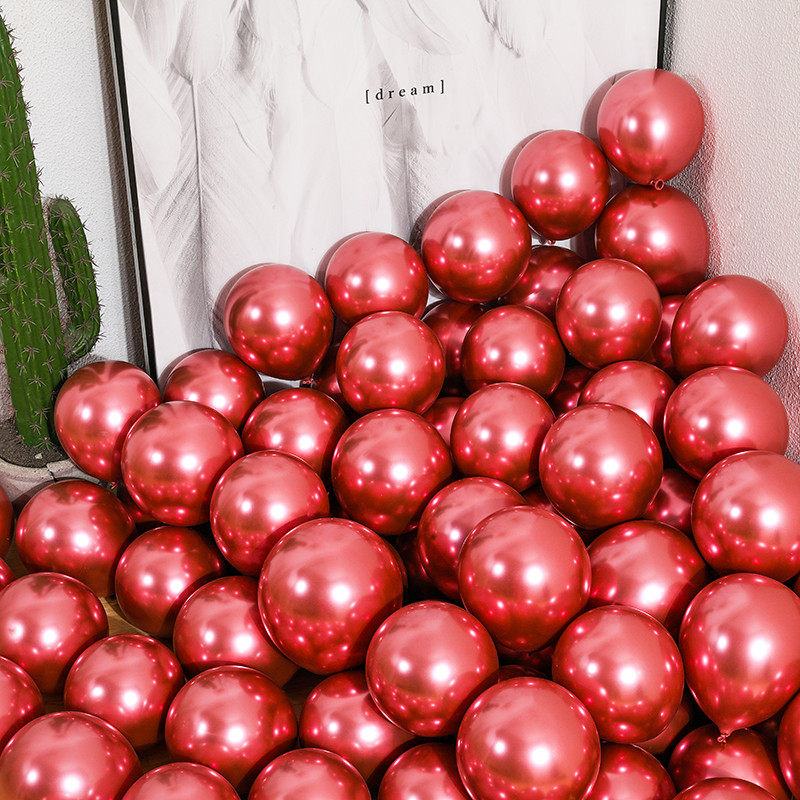 50 ΤΕΜ Χρυσό Ασημί Μαύρο Μεταλλικό Λατέξ Χριστουγεννιάτικα Μπαλόνια ντους μωρού Γάμος Απόκριες Πρωτοχρονιάτικες Διακοσμήσεις για πάρτι γενεθλίων Globos