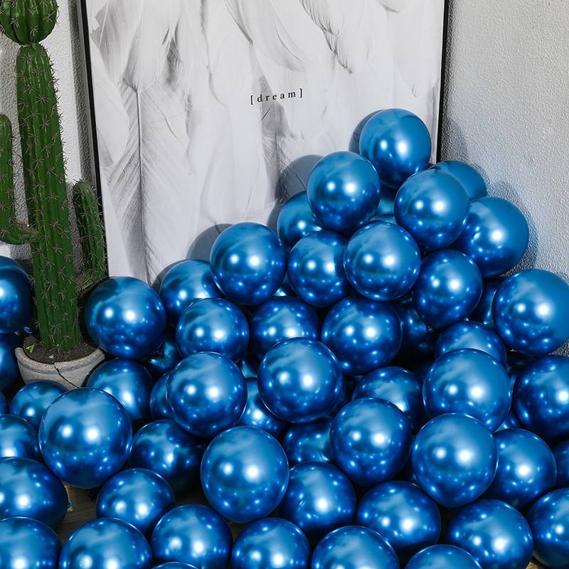 50 ΤΕΜ Χρυσό Ασημί Μαύρο Μεταλλικό Λατέξ Χριστουγεννιάτικα Μπαλόνια ντους μωρού Γάμος Απόκριες Πρωτοχρονιάτικες Διακοσμήσεις για πάρτι γενεθλίων Globos