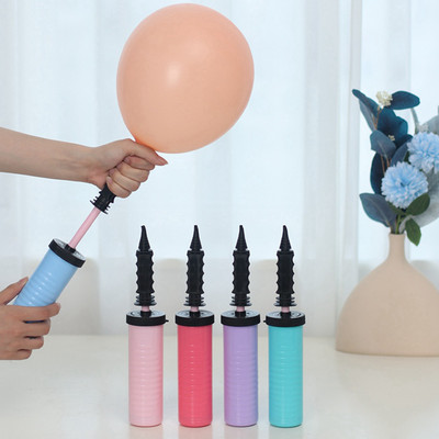 Pompă pentru baloane de înaltă calitate, umflator de aer, împingere manuală, accesorii portabile utile pentru baloane pentru nuntă, pentru petrecerea de naștere, furnituri de decor