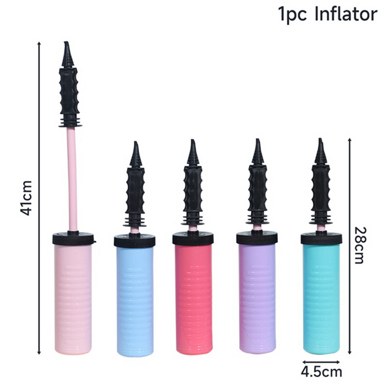 Pompă pentru baloane de înaltă calitate, umflator de aer, împingere manuală, accesorii portabile utile pentru baloane pentru nuntă, pentru petrecerea de naștere, furnituri de decor