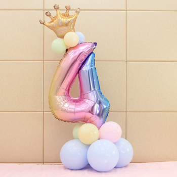 νούμερο μπαλόνια σετ Big Rose Gold Ασημί Μαύρο Figure Foil Μπαλόνι Μπαλόνια Γάμου Διακόσμηση πάρτι γενεθλίων