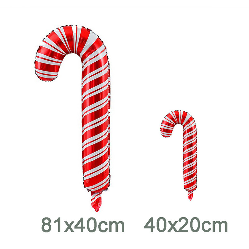 Ziemassvētku baloni arka sarkana balta metāliska sudraba konfekšu spieķa folija globosu balonu vītne Jaungada Ziemassvētku ballītes dekorēšanai