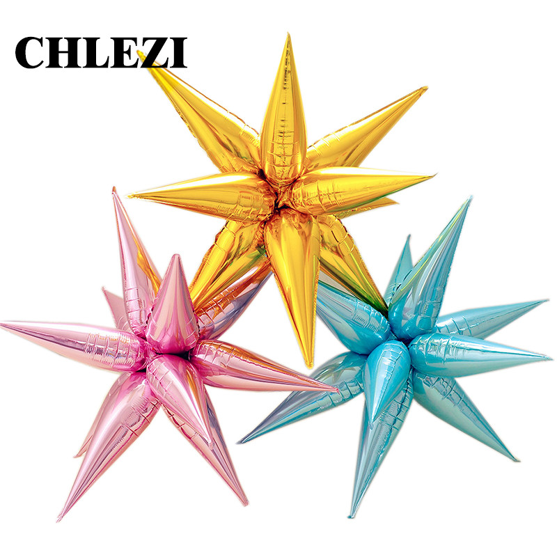 12 buc. Baloane cu stele de explozie, petrecere de aniversare, ceremonie de deschidere, decorare pentru nunta, picătură de apă, con, baloane din folie, articole pentru petreceri
