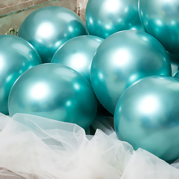 20 бр. метален златен сребърен зелен лилав балон сватба честит рожден ден латексови балони метален хром балон въздушен хелиев балон