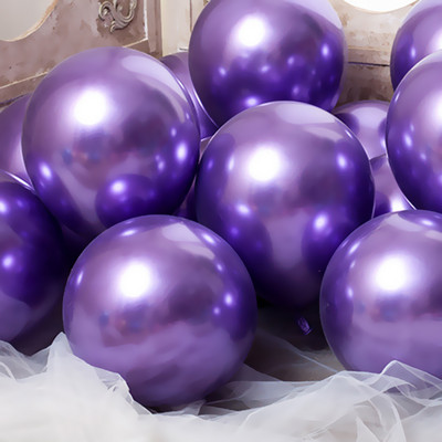 20 de bucăți metalic auriu argintiu verde violet balon nuntă la mulți ani baloane din latex balon metal cromat balon cu aer heliu