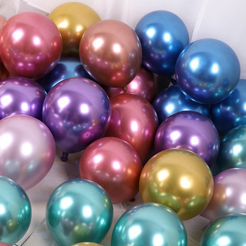 18/12/10/5 инча метални балони хромирани метални латексови балони за рожден ден Балони Baby Shower Декорации за парти за дипломиране