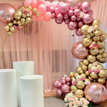 18/12/10/5 инча метални балони хромирани метални латексови балони за рожден ден Балони Baby Shower Декорации за парти за дипломиране
