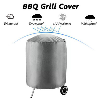 Покривало за барбекю Rain Grill Аксесоари Покривки за барбекю за Weber Gas Large Barbeque Uv Outdoor Garden Round Barbecue C C6c9