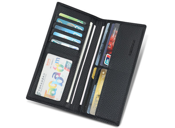 Portofel barbatesc din piele cu compartiment pentru carduri