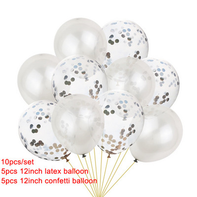 10 buc. Baloane din folie cu inimă de aur trandafir multiplu Baloane cu heliu Decoratiuni pentru petrecerea de aniversare pentru copii Baloane de nunta Rechizite pentru baby shower