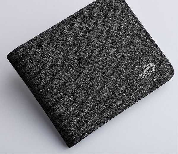 Tekstiilist meeste rahakott lahtritega krediitkaartide ja pangatähtede jaoks