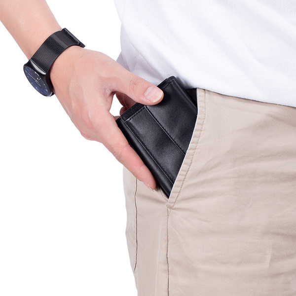 Vīriešu maks ar nodalījumu monētām