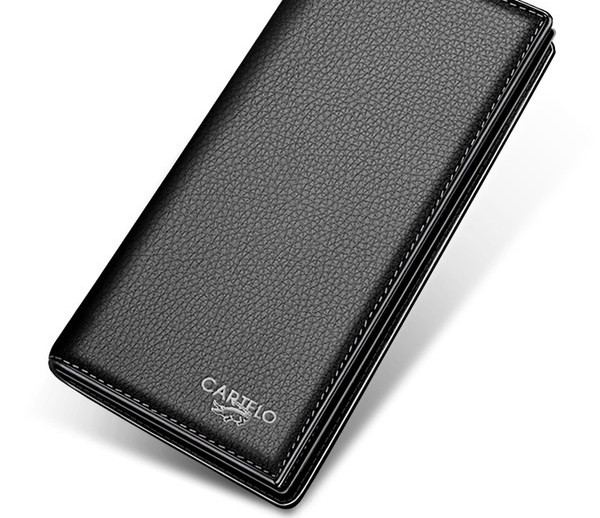 Portofel barbatesc din piele ecologica cu inscriptie si aplicatie brodata