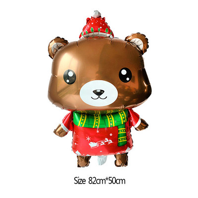 Häid jõule õhupallid Jõuluvana Lumememm Põdra Globos DIY jõulukaunistused koju uusaasta 2022 Navidadi peokaunistused