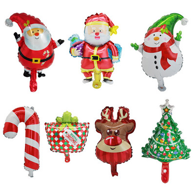10 τμχ Κόκκινο Πράσινο Αστέρι Καρδιά Γλειφιτζούρι με αλουμινόχαρτο Μπαλόνι για Χαρούμενα Χριστουγεννιάτικα πάρτι Διακόσμηση Αι-Βασίλη Άλκη Αέρα Μπαλόνι Πρωτοχρονιάς Παιδικά Δώρα Μπάλα