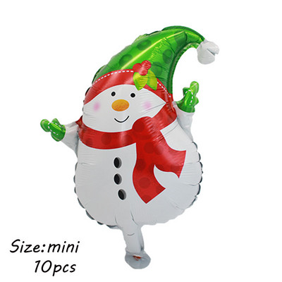 10 τμχ Κόκκινο Πράσινο Αστέρι Καρδιά Γλειφιτζούρι με αλουμινόχαρτο Μπαλόνι για Χαρούμενα Χριστουγεννιάτικα πάρτι Διακόσμηση Αι-Βασίλη Άλκη Αέρα Μπαλόνι Πρωτοχρονιάς Παιδικά Δώρα Μπάλα