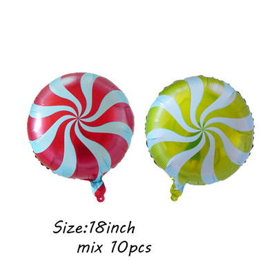 10 τμχ Κόκκινο Πράσινο Αστέρι Καρδιά Γλειφιτζούρι με αλουμινόχαρτο Μπαλόνι για Χαρούμενα Χριστουγεννιάτικα πάρτι Διακόσμηση Αι-Βασίλη Άλκη Αέρα Μπαλόνι Πρωτοχρονιάς Παιδικά Δώρα Μπάλα