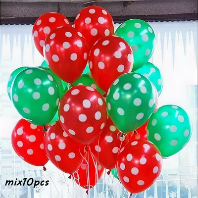 10 τμχ Κόκκινο Πράσινο Αστέρι Καρδιά Γλειφιτζούρι με αλουμινόχαρτο Μπαλόνι για Χαρούμενα Χριστουγεννιάτικα πάρτι Διακόσμηση Αι-Βασίλη Άλκη Αέρα Μπαλόνι Πρωτοχρονιάς Παιδικά Δώρα Μπάλα