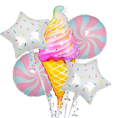 Magusa sõõriku jäätise koogi fooliumist õhupallid LOVE Heeliumi õhupallid Baby Shower Sünnipäevapeo kaunistus Lastele Mänguasi Digitaalkuju Globo