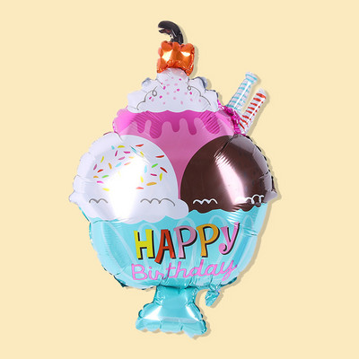 Magusa sõõriku jäätise koogi fooliumist õhupallid LOVE Heeliumi õhupallid Baby Shower Sünnipäevapeo kaunistus Lastele Mänguasi Digitaalkuju Globo