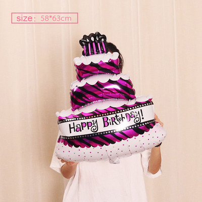 Magusa sõõriku jäätise koogi fooliumist õhupallid LOVE Heeliumi õhupallid Baby Shower Sünnipäevapeo kaunistus Lastele Mänguasi Digitaalkuju Globo