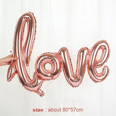 Magusa sõõriku jäätise koogi fooliumist õhupallid LOVE Heeliumi õhupallid Baby Shower Sünnipäevapeo kaunistus Lastele Mänguasi Digitaalkuju Globo