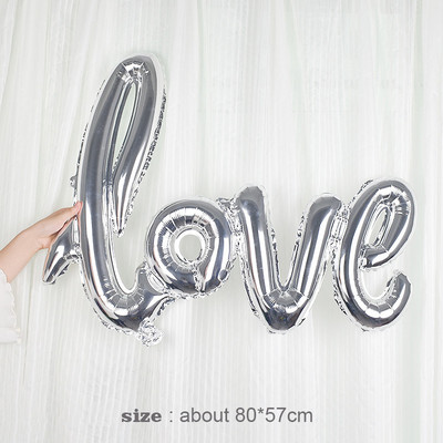 Magusa sõõriku jäätise koogi fooliumist õhupallid LOVE Heeliumi õhupallid Baby Shower Sünnipäevapeo kaunistus Lastele Mänguasi Digitaalkuju Globo