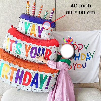 Magusa sõõriku jäätise koogi fooliumist õhupallid LOVE Heeliumi õhupallid Baby Shower Sünnipäevapeo kaunistus Lastele Mänguasi Digitaalkuju Globo