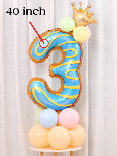 Magusa sõõriku jäätise koogi fooliumist õhupallid LOVE Heeliumi õhupallid Baby Shower Sünnipäevapeo kaunistus Lastele Mänguasi Digitaalkuju Globo