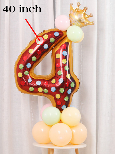 Magusa sõõriku jäätise koogi fooliumist õhupallid LOVE Heeliumi õhupallid Baby Shower Sünnipäevapeo kaunistus Lastele Mänguasi Digitaalkuju Globo