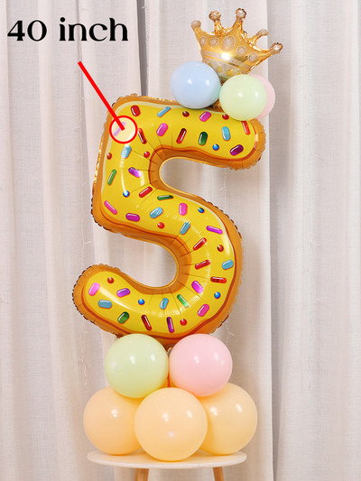 Magusa sõõriku jäätise koogi fooliumist õhupallid LOVE Heeliumi õhupallid Baby Shower Sünnipäevapeo kaunistus Lastele Mänguasi Digitaalkuju Globo