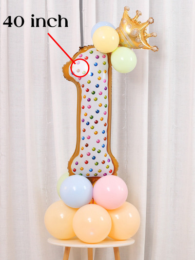 Magusa sõõriku jäätise koogi fooliumist õhupallid LOVE Heeliumi õhupallid Baby Shower Sünnipäevapeo kaunistus Lastele Mänguasi Digitaalkuju Globo