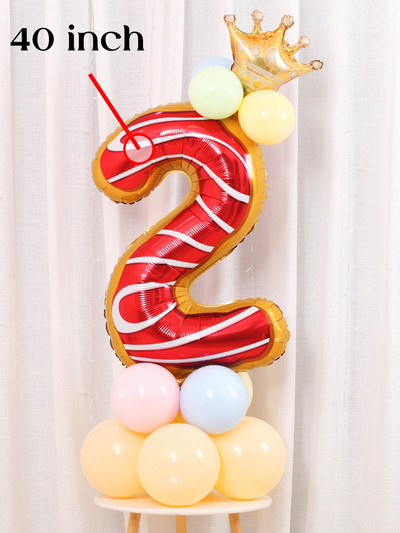 Magusa sõõriku jäätise koogi fooliumist õhupallid LOVE Heeliumi õhupallid Baby Shower Sünnipäevapeo kaunistus Lastele Mänguasi Digitaalkuju Globo