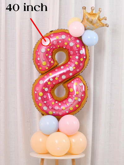 Magusa sõõriku jäätise koogi fooliumist õhupallid LOVE Heeliumi õhupallid Baby Shower Sünnipäevapeo kaunistus Lastele Mänguasi Digitaalkuju Globo