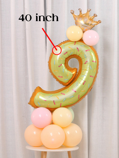 Magusa sõõriku jäätise koogi fooliumist õhupallid LOVE Heeliumi õhupallid Baby Shower Sünnipäevapeo kaunistus Lastele Mänguasi Digitaalkuju Globo