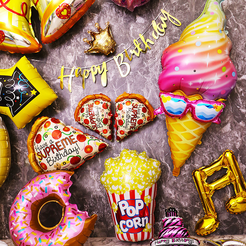 Magusa sõõriku jäätise koogi fooliumist õhupallid LOVE Heeliumi õhupallid Baby Shower Sünnipäevapeo kaunistus Lastele Mänguasi Digitaalkuju Globo