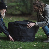 Husă pentru grătar, în aer liber, rezistentă la praf, pentru Weber, capac pentru grătar rezistent la ploaie, husă pentru grătar, accesoriu rotund