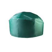 Capac pentru groapă de protecție rotundă, rezistentă la apă, grătar, gătit, neagră, terasă în aer liber, pânză Oxford, cu sac de depozitare, rezistentă la praf, rezistentă la vânt